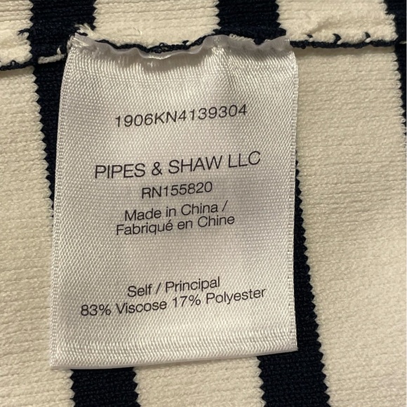 VERONICA BEARD NWOT Park Sweater in Navy and Ivory - Picture 9 of 10